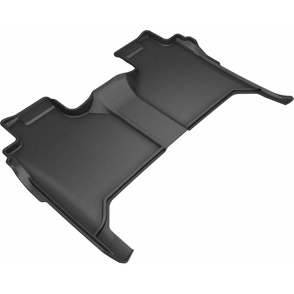 3D Mats Usa Custom Fit, Raised Edge, Black, Thermoplastic Rubber Of Carbon Fiber Texture, 1 Piece L1GM02421509